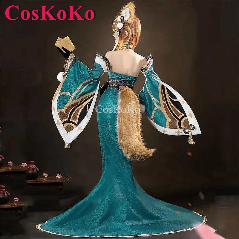 CosKoKo Xina/Miss Sheena Cosplay Game Genshin Impact Costume Sweet Gorgeous Kimono Dress Halloween Party Role Play Clothing New