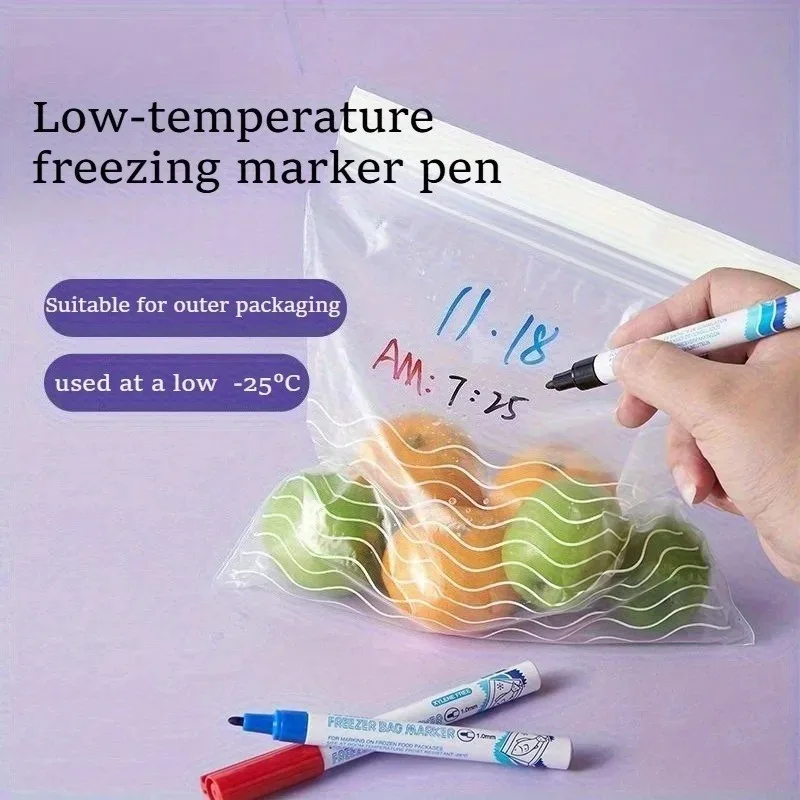 

1pc frozen marker pen does not fade, frozen marker pen packaging bag oily marker pen