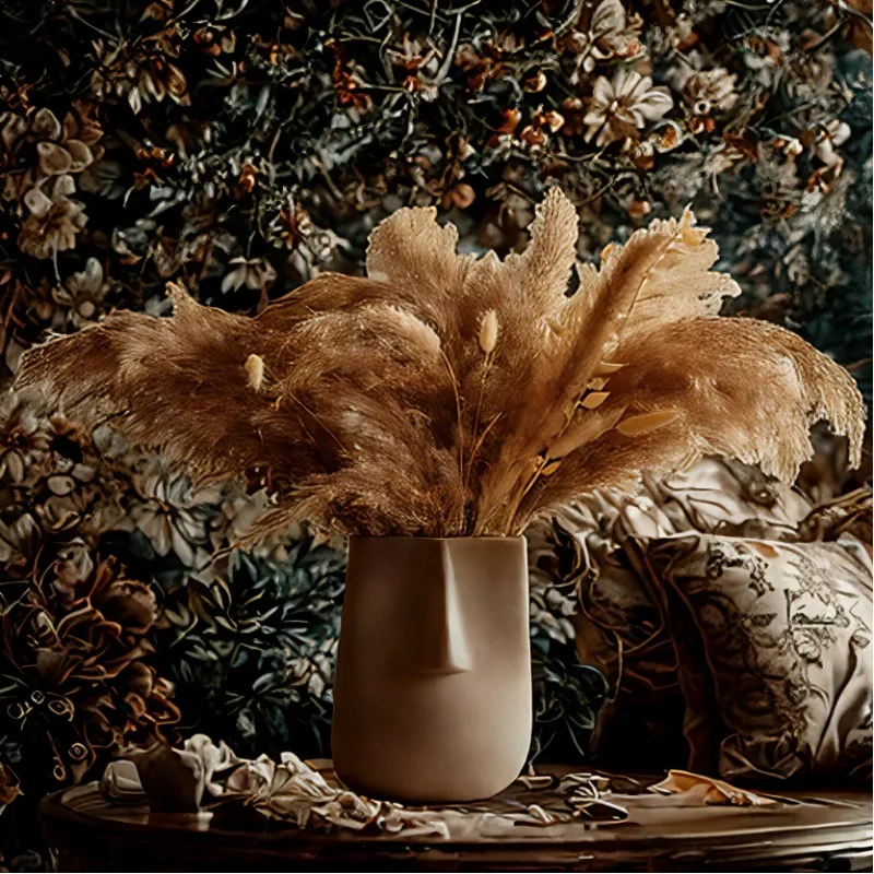 Nordic Style Vase Flower Arrangement Advanced Wine Cabinet Living Room TV Cabinet Ornaments Soft Art Decoration Decorations
