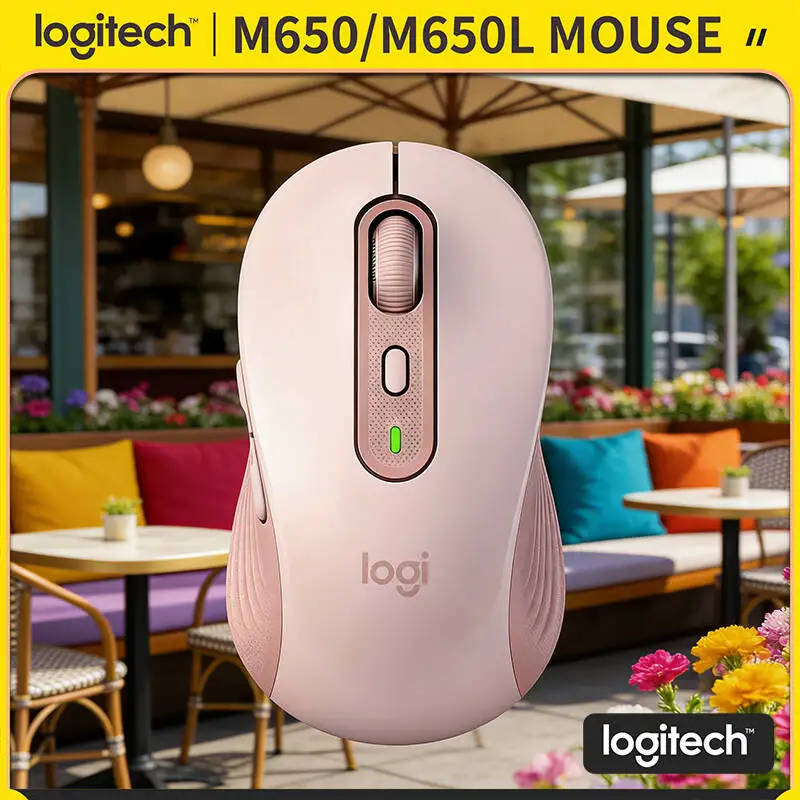 

Беспроводная мышь Logitech M650/M650L Signature - корпус из переработанного пластика, сенсор 4000 DPI, радиус действия 10 м, срок службы батареи 24 месяца