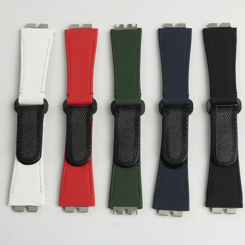 

High Quality Fluororubber watch band Quick Release Stainless Steel Joint Watch Strap white red green For HUBLOT BIG BANG 411 441