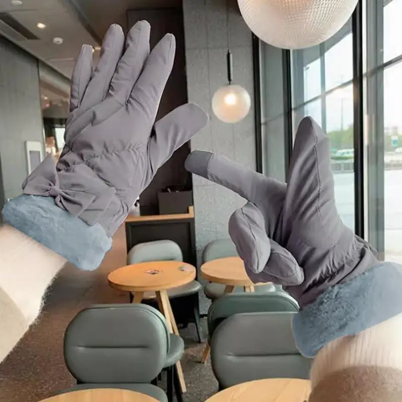 

Зимние перчатки с сенсорным экраном, новые ветрозащитные, водонепроницаемые, морозостойкие, велосипедные перчатки, теплые плюшевые перчатки для катания на лыжах, зимние варежки