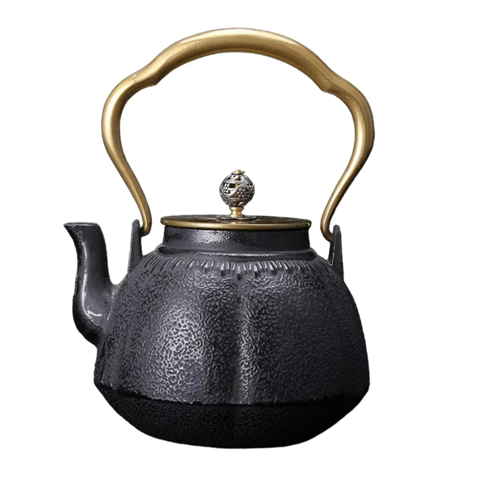 Cast Iron Tea Kettle Iron Teapot Tea Set Home Use Chinese 1.2L Loose Tea Pot Tea Dispenser Cast Iron Kettle Iron Kettle