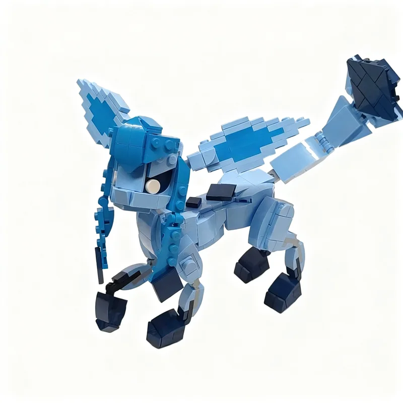 

NEW 399PCS MOC Creative Model Glaceon DIY Assembly Building Blocks Home Decor Display Birthday Gift Collectible Set Display Gift
