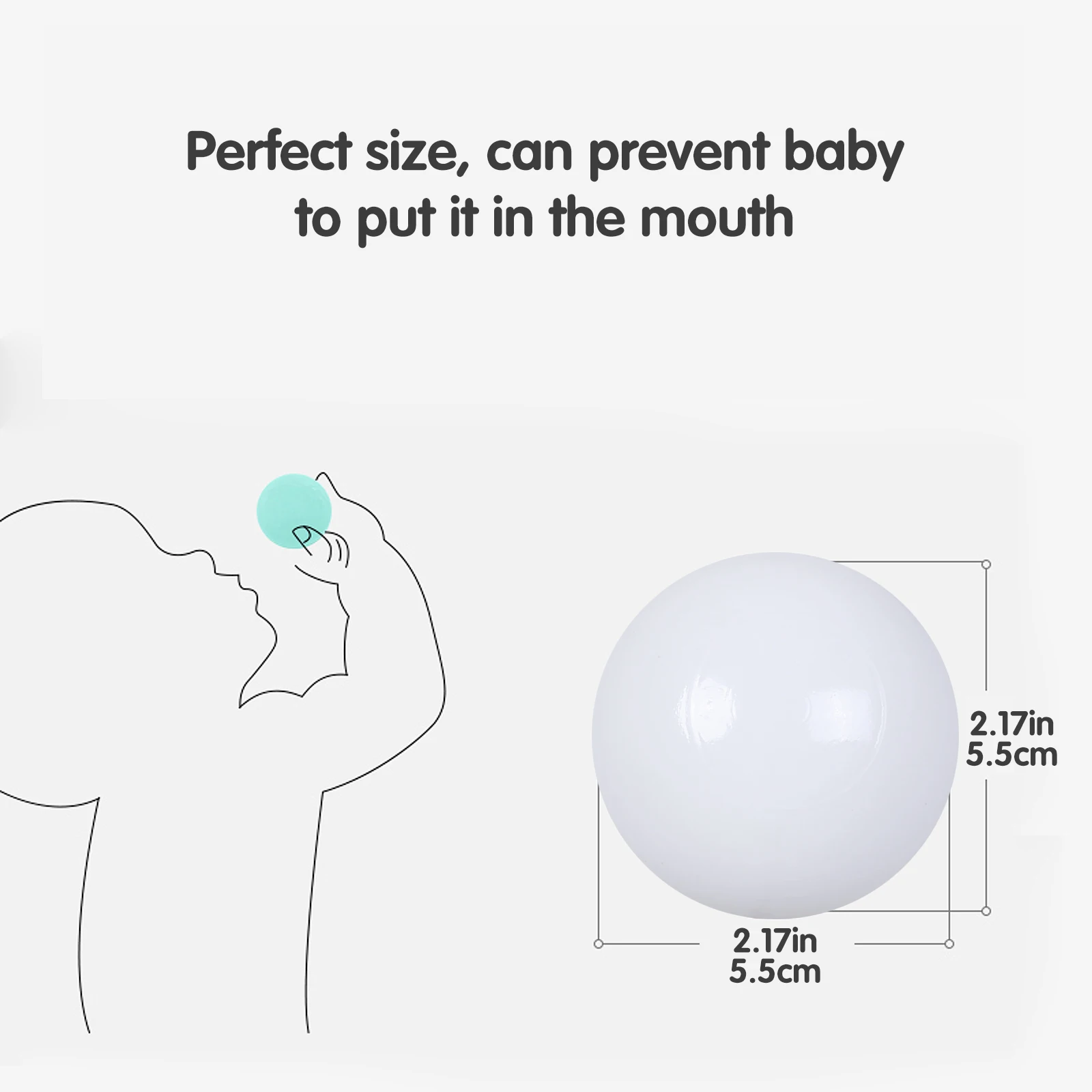 Boules de fosse en plastique colorées et douces, 5.5CM, 100 pièces, pour enfants, tentes de maison, centres d'éducation, jouets de Sport en plein air
