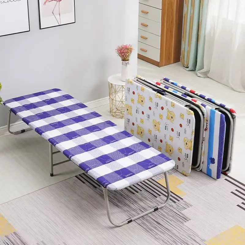 Hospital Office Nap Bed, Foldable Companion Bed, Convenient and Compact Wooden Board, Single Person，Camping Cots，Camping Hiking