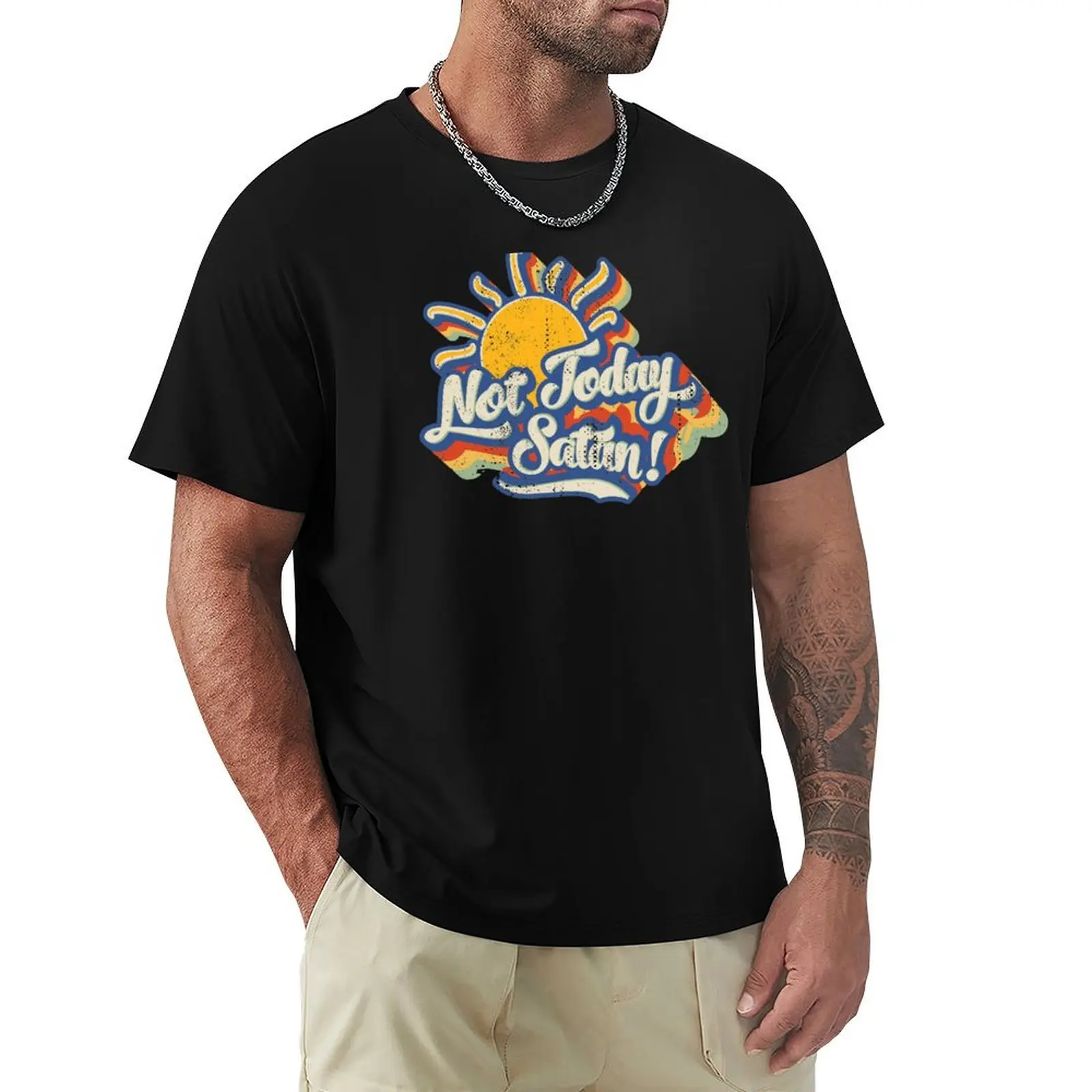 Not Today Satan T-Shirt Holiday Vacation Tee Shirt