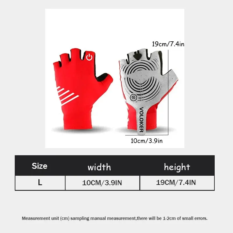 A Pair Of Cycling Sunscreen Gloves Breathable Thin Half-finger Gloves Spring And Summer Anti-slip Cycling Half-finger Gloves