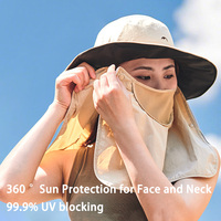 Naturehike Summer Quick Drying UV Protection Removable Face Cover Bucket Hat Fishing Cycling Hiking Camping Outdoor Accessories
