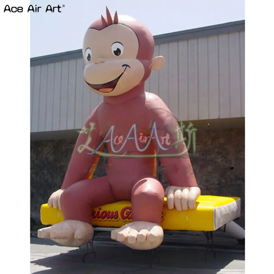 

Top Selling 5mH Attractive Inflatable Monkey Mascot For Outdoor Advertising Event Party Made By Ace Air Art