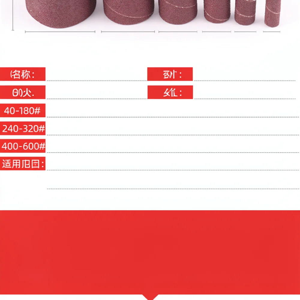 Sanding Bands Set For Jiuling Rotary Tool Utility Abrasive Sleeves For Woodworking Metal Polishing Surface Grinder Sanding