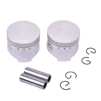 Kit de pistón y anillo de 2 piezas 49mm 49,25mm 49,50mm 49,75mm 50,00mm para Yamaha XV250 Virago 1989-1993 XC125 XVS250 XV250S Virago YFM100