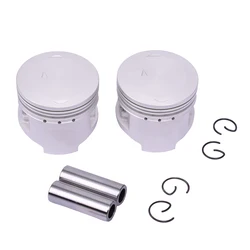 2pc Piston and Ring Kit 49mm 49.25mm 49.50mm 49.75mm 50.00mm For Yamaha XV250 Virago 1989-1993 XC125 XVS250 XV250S Virago YFM100