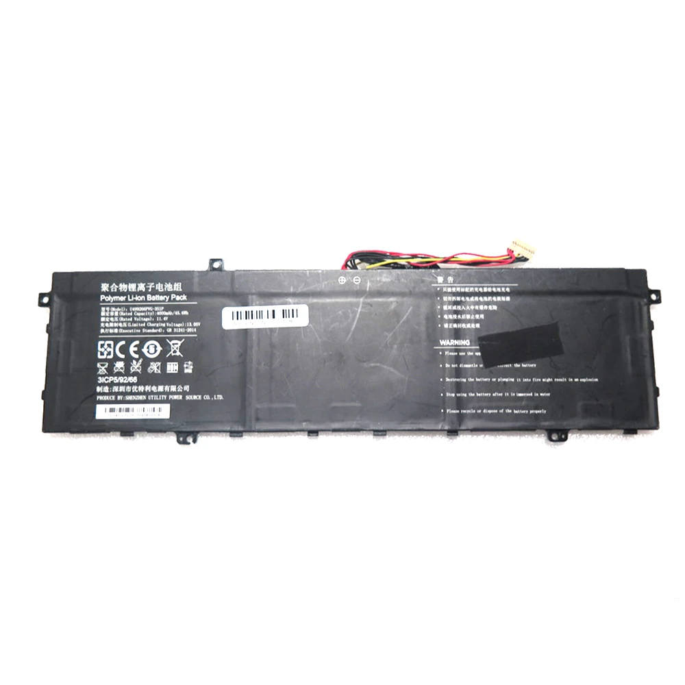 Imagem -03 - Bateria do Portátil Linhas Novo 11.4v 4000mah 54.6 wh 10pin Tu140 U499266pvg3s1p U5224131pvg-3s2p