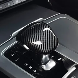 Automotive Console Gear Shift Knob Cover Interior Carbon Fiber Style Stickers For Kia Stinger GT-line GT1