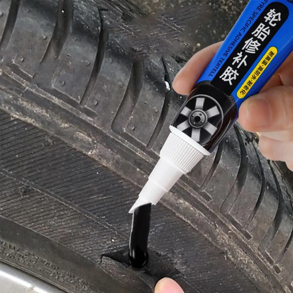 Colle de réparation pour pneus de voiture, ciment caoutchouc pour voiture, moto, vélo, agent de réparation de pneus à liaison forte et sans couture