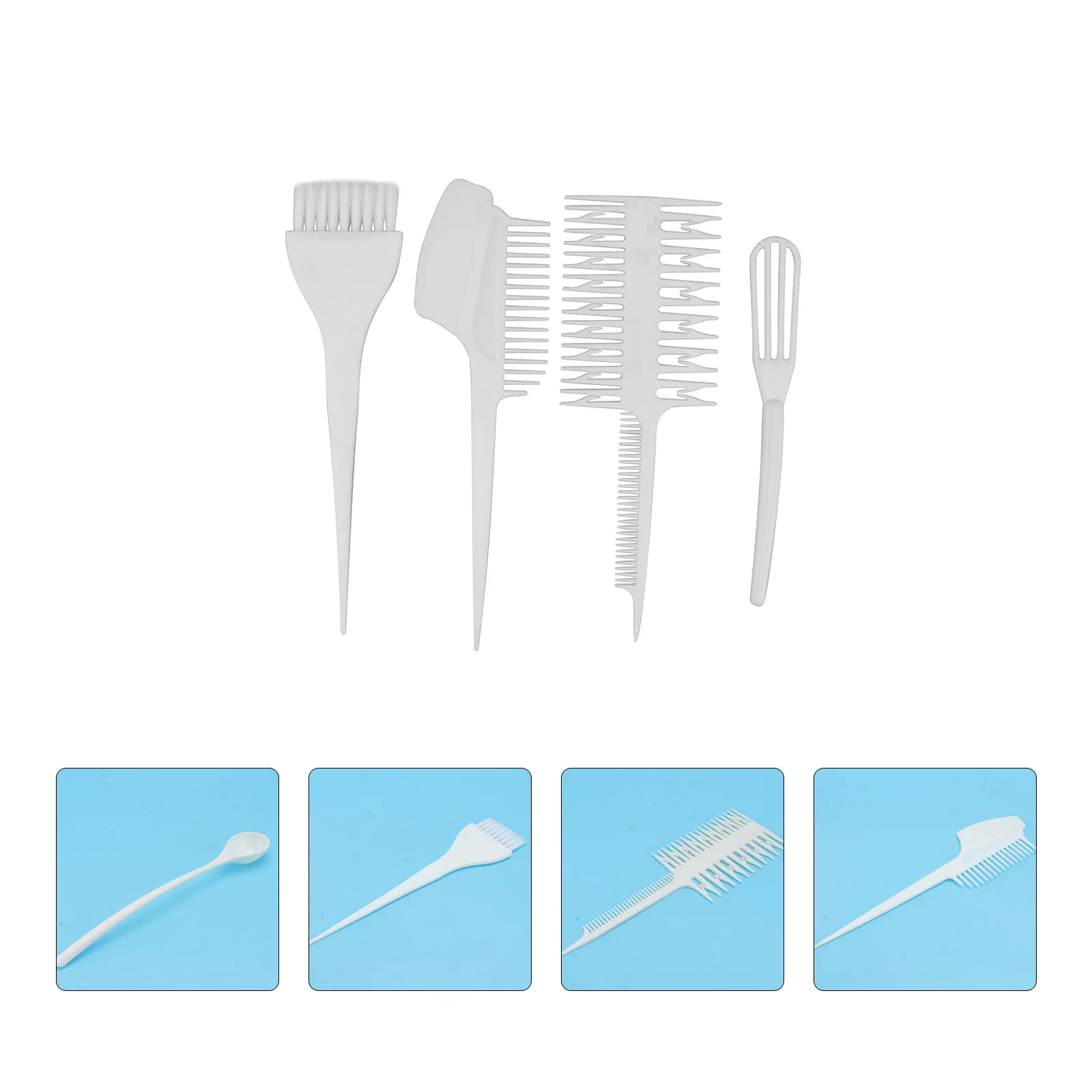 

6Pcs Hair Dye Tools Set Practical Hair Coloring Kit for DIY Hairdressing Bowl Comb Use Hairdressing Comb