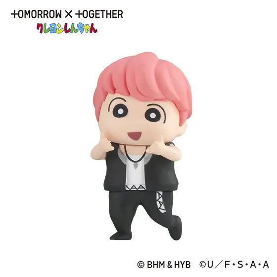 بانداي حقيقية تلوين شين تشان عمل الشكل نووارا TXT الكورية الصبي مجموعة شخصية الديكور Gashapon حلية اللعب الأصلي #4