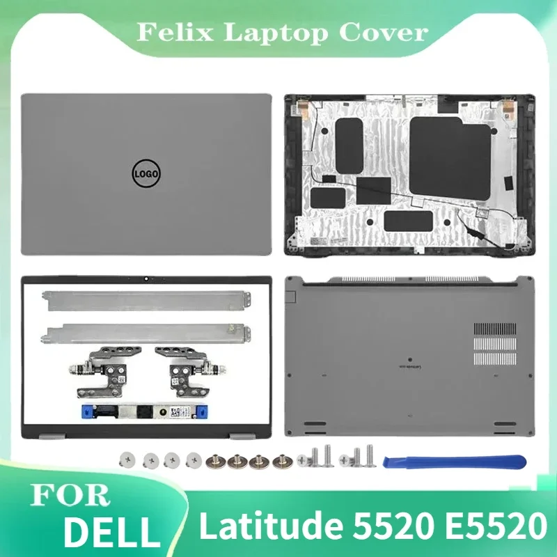 dell latitude series laptop lcd tampa traseira tampa traseira top case moldura frontal casca inferior dobradicas 156 polegadas novo 01