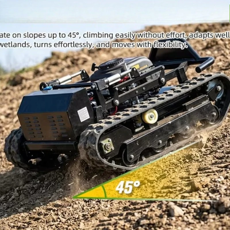 Intelligent Autonomous Robotic Lawn Mower Cordless Remote Controlled Compact Model for Garden and Yard Commercial Use