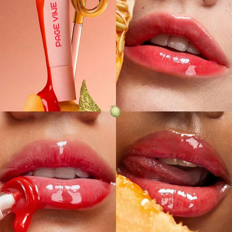 Brillant à lèvres miroir à Tube souple, repulpant, hydratant, Transparent, cosmétiques de beauté, maquillage