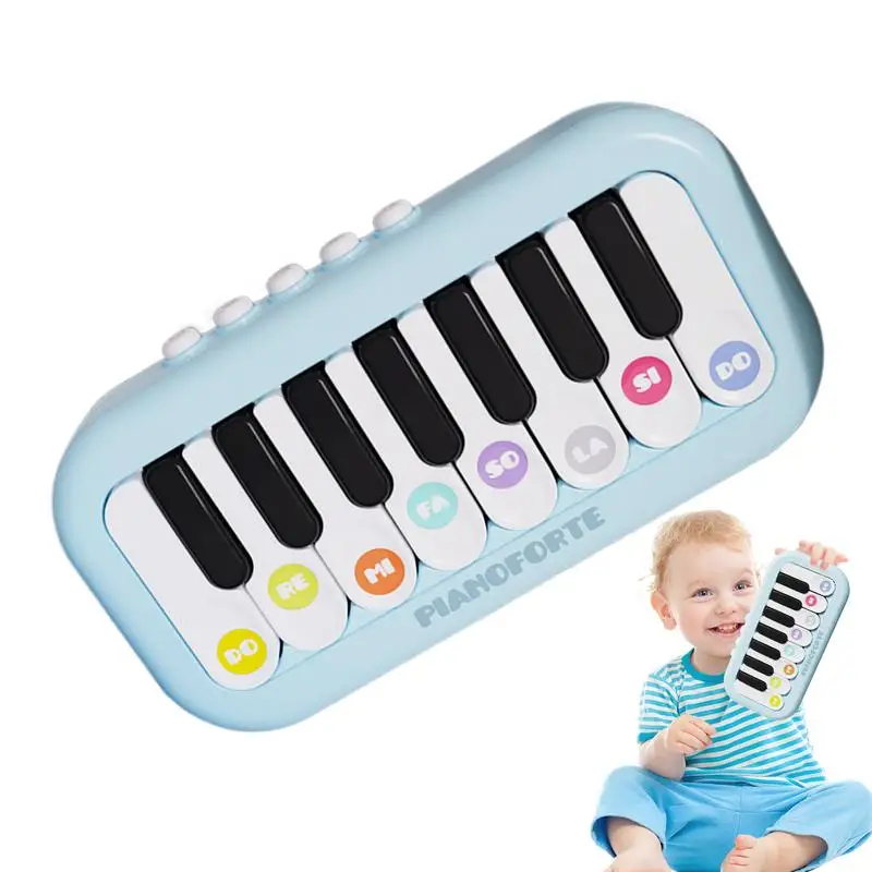 Piano Toy Keyboard Pocket-Size Music Keyboard Toy Educational Electric Piano Toys Interactive Music Keyboard Toy With Light For