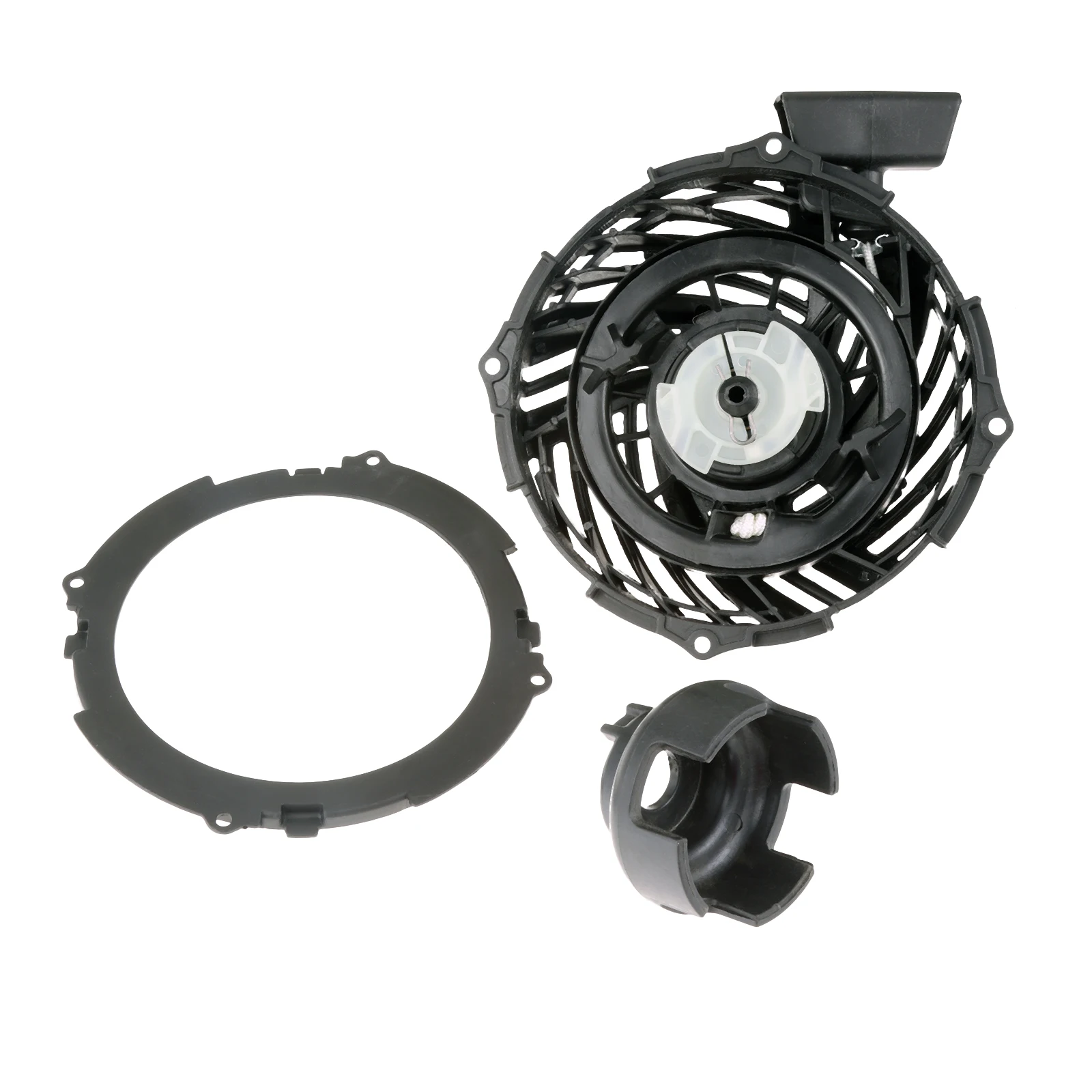 Pull Recoil Starter Assembly with Pulley Cup Kit Fits for Briggs & Stratton Lawn Mowers Replace Number 593959 593960 Garden Tool