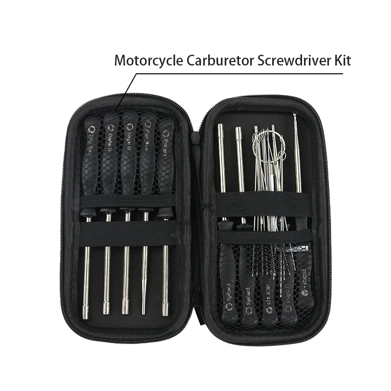 

Запчасти для мотоциклов, инструменты, комплект для регулировки карбюратора из синтетической смолы для велосипеда, набор отверток из 10 предметов, аксессуары для мотокросса