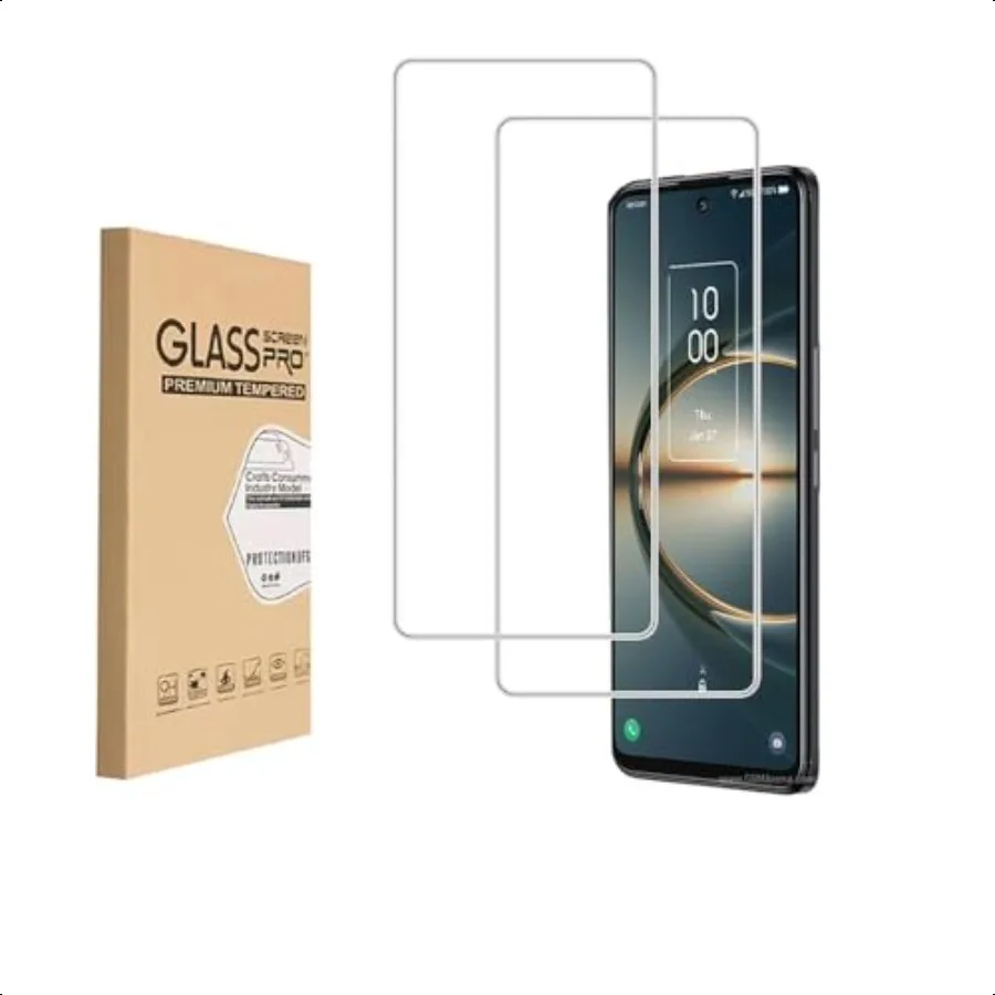 [2 шт.] Защитная пленка из закаленного стекла, совместимая со смартфоном TCL 30 В 5G, закаленная пленка HD 9H Hardn, защита от царапин, сенсорная пленка