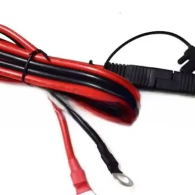 10AWG Silicone SAE To O Type Terminal And EC5 Adapter Cable For Motorcycle For Battery Charging Connection Wire Harness