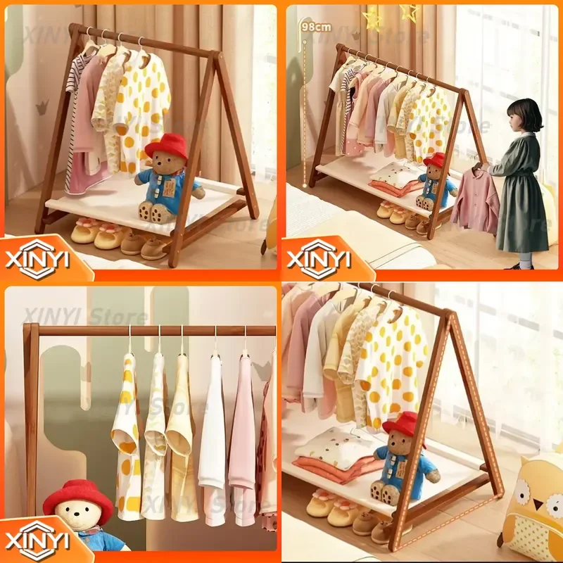 Nordic Kids Storage Wardrobe for Children Clothes Organizer Cabinet with Lockers for Baby Room Closet Furniture for Toddlers