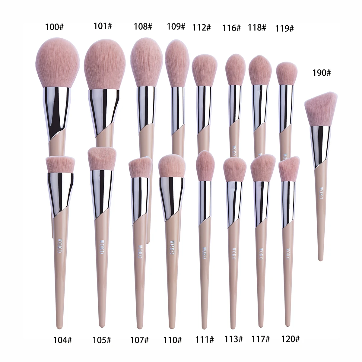 1pcs Makeup Brush Face Contour Powder Foundation Bronzer Cream Blush Eyeshadow Smudge Eyeliner Fashion Fenty Style Beauty Tool
