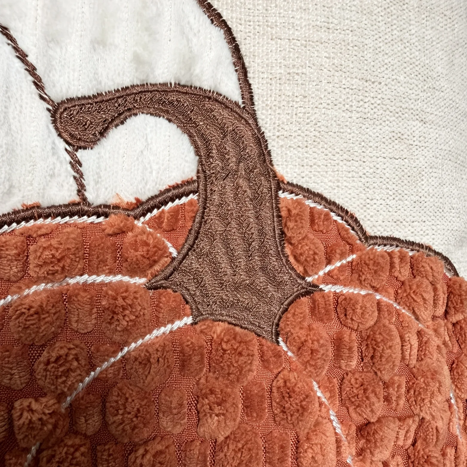 Harvest Bestickter Kürbis-Kissenbezug Cojines Wohnzimmerdekoration Chenille Einfacher Kissenbezug Thanksgiving-Kissenbezüge – Detail 11