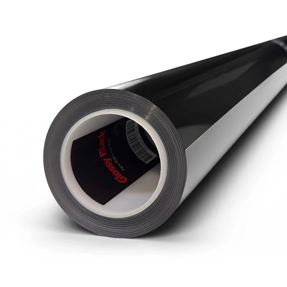

190Microns High Gloss Black Color Paint Protection Film Roll Self Healing No Yellowing Scratch TPU PPF for Car
