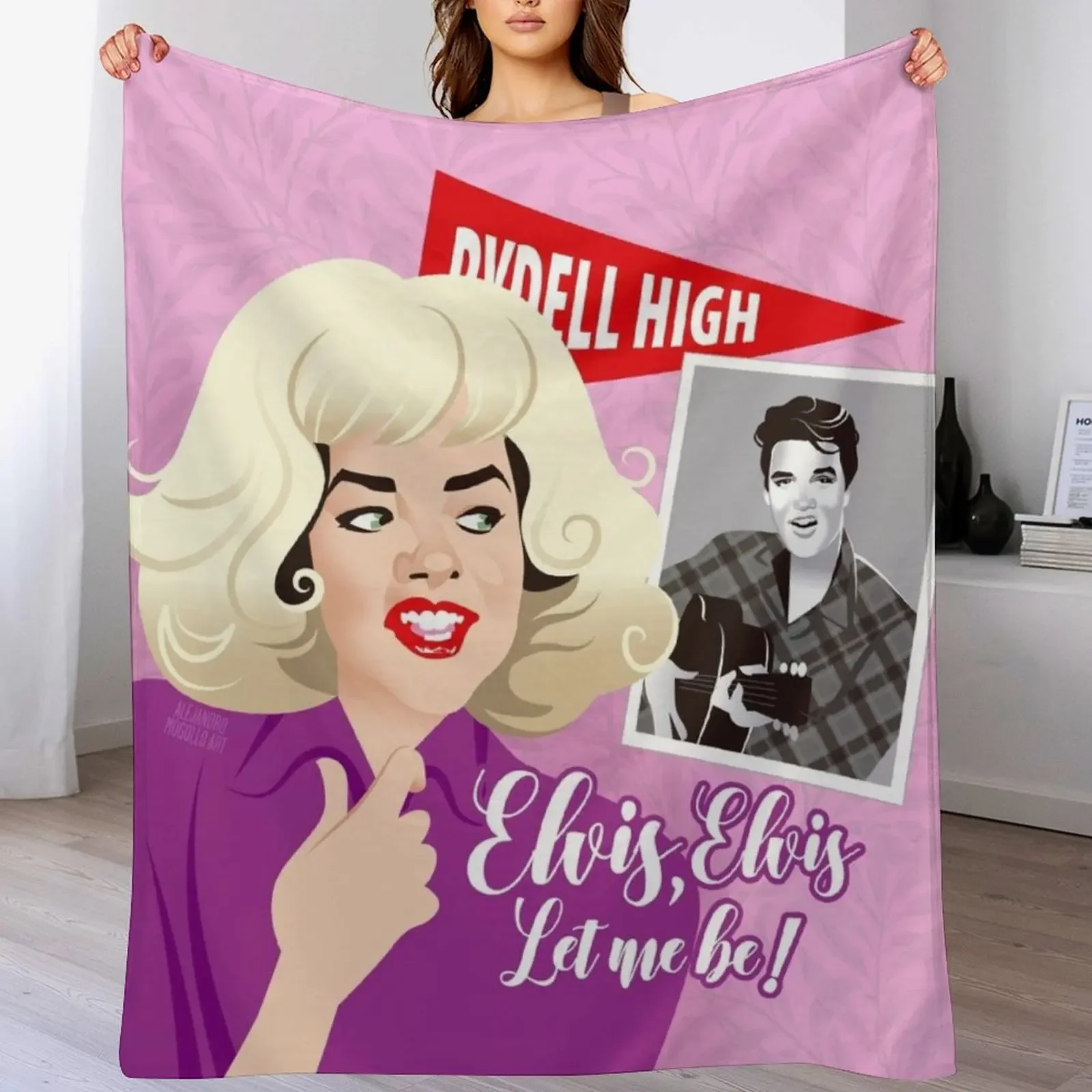 Let me be! Throw Blanket Soft Cozy Blanket for Pet Kids Adults