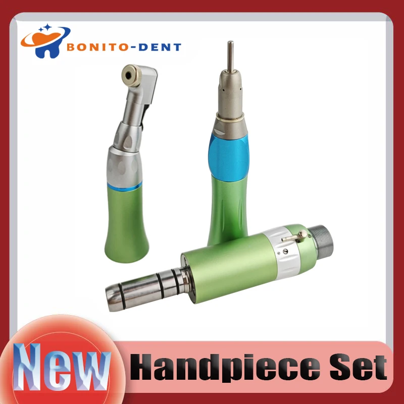 New Dental 2/4 Hole Air Motor Low Speed External Water Spray Handpiece Contra Angle For 2.35mm Burs Dental Dentistry Accessorie