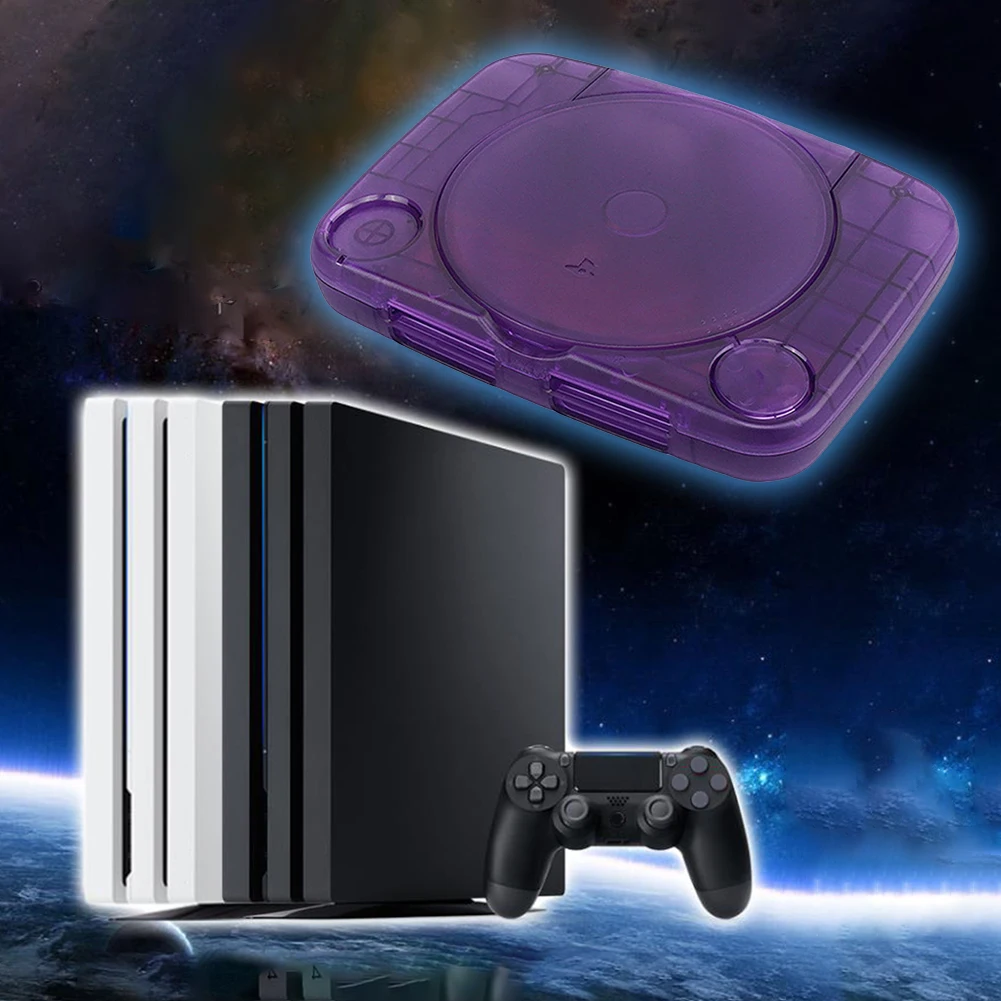 Сменный полупрозрачный чехол для Playstation 1, игровая консоль ABS, сменный корпус, фотография PS1, консоль, прозрачные коробки