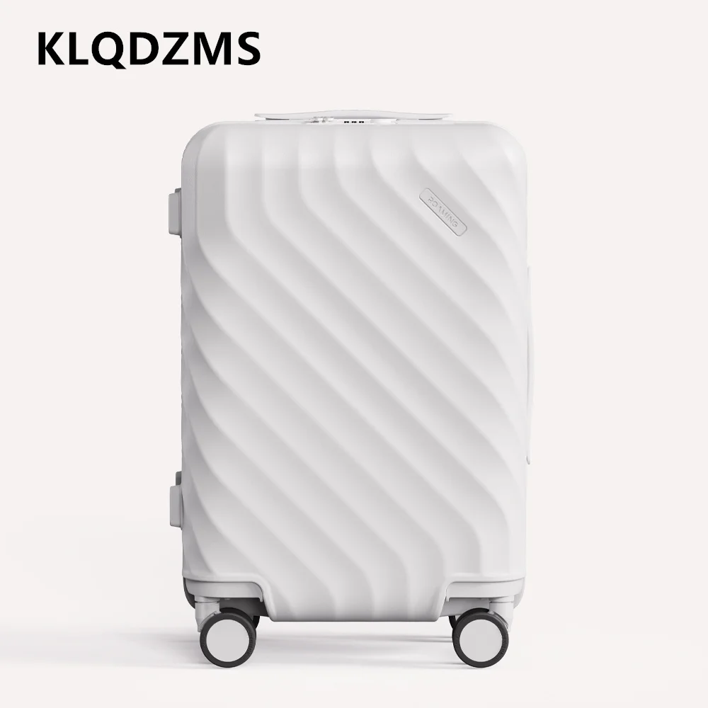KLQDZMS High quality suitcase ABS+PC boarding box large capacity trolley case 20