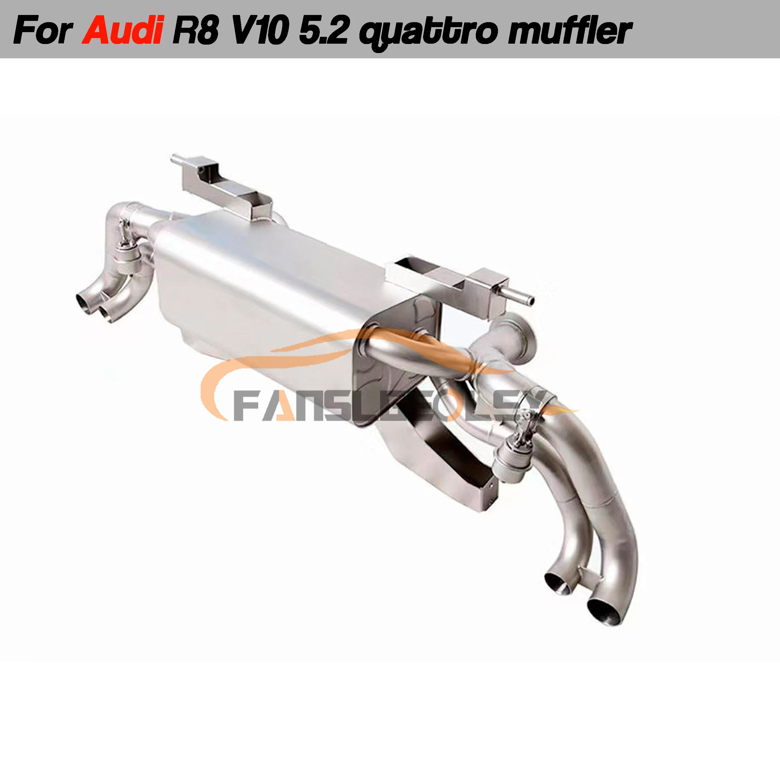 

For Audi R8 V10 5.2 Steel Catback Performance Exhaust System Valve With Muffler Pipes Tuning exhaust assembly