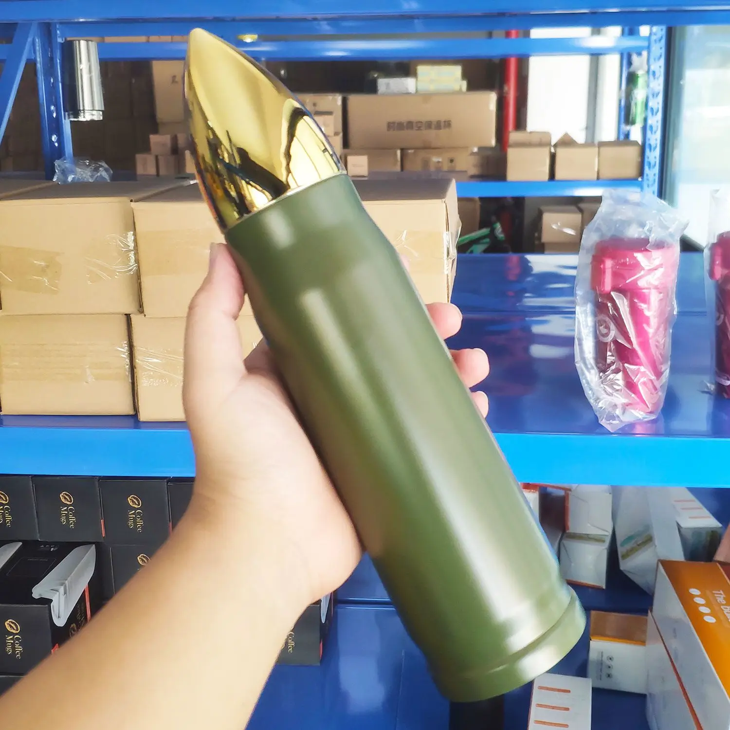 Vacuum Stainless Steel Insulation Double Layer Bullet Rocket Cup Portable Creative Cup Daily Necessities Cannonball