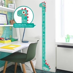 Cartoon Animals Height Measure Wall Sticker Giraffe Dinosaur Wallpaper For Kids Room Nursery Child Growth Chart Growth Ruler