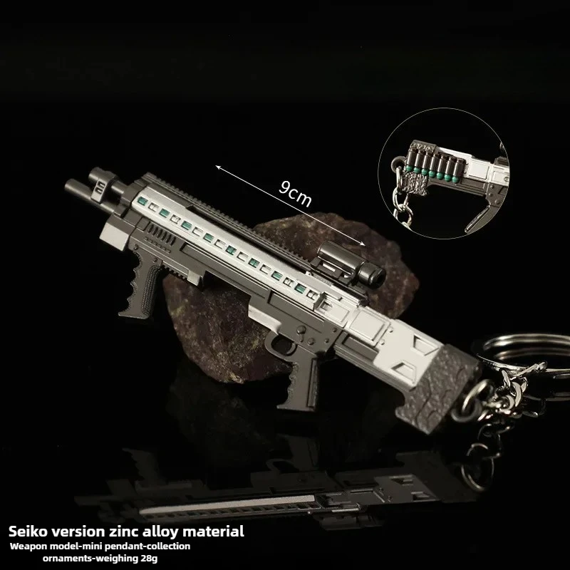 9 سنتيمتر Helldivers2 لعبة البنادق المفاتيح سبيكة AR-23 Liberator/JAR-5 Ominate/R-63 Diligent/SG-225IE سلاح تمزق عالي الاحتراق هدية