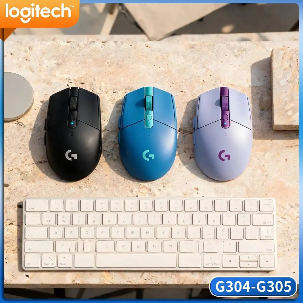 Logitech G305 LIGHTSPEED Competitive Mice,HERO 12000 DPI,6 Remappable Buttons,250H Battery Power,Suitable PC Mac Gaming