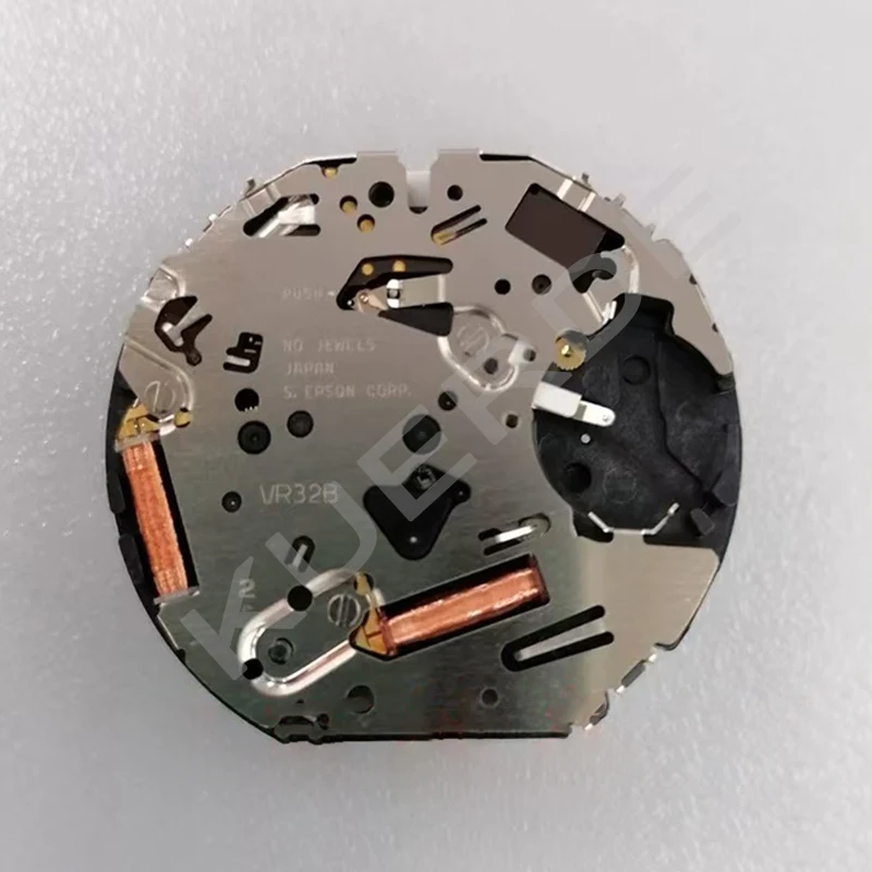 ムーブメント付きクォーツ時計,移動式,修理アクセサリー,安定した品質,日本製,元の日付3 6,vr32b,vr32a
