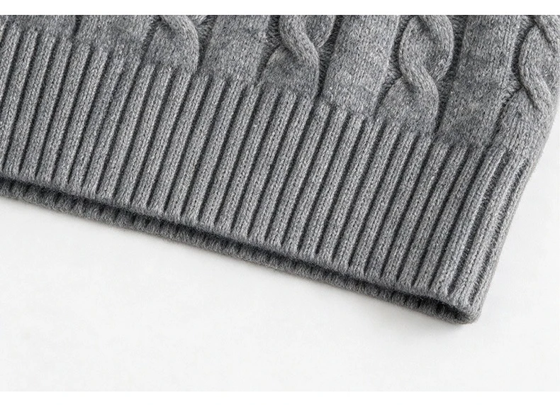 Herbstmode-Pullover für Herren mit Stehkragen, Old-Money-Jacquard, Reißverschluss-Cardigan, einfarbig, schlichter Stil, Strickware – Detail 11