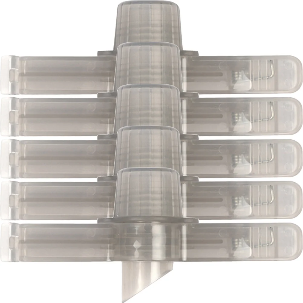 

5Pcs Kitchen Clips Food Bag Sealing Clip Humidity Proof Freshness Keeper Compact Storage Organizer for Dry Snacks