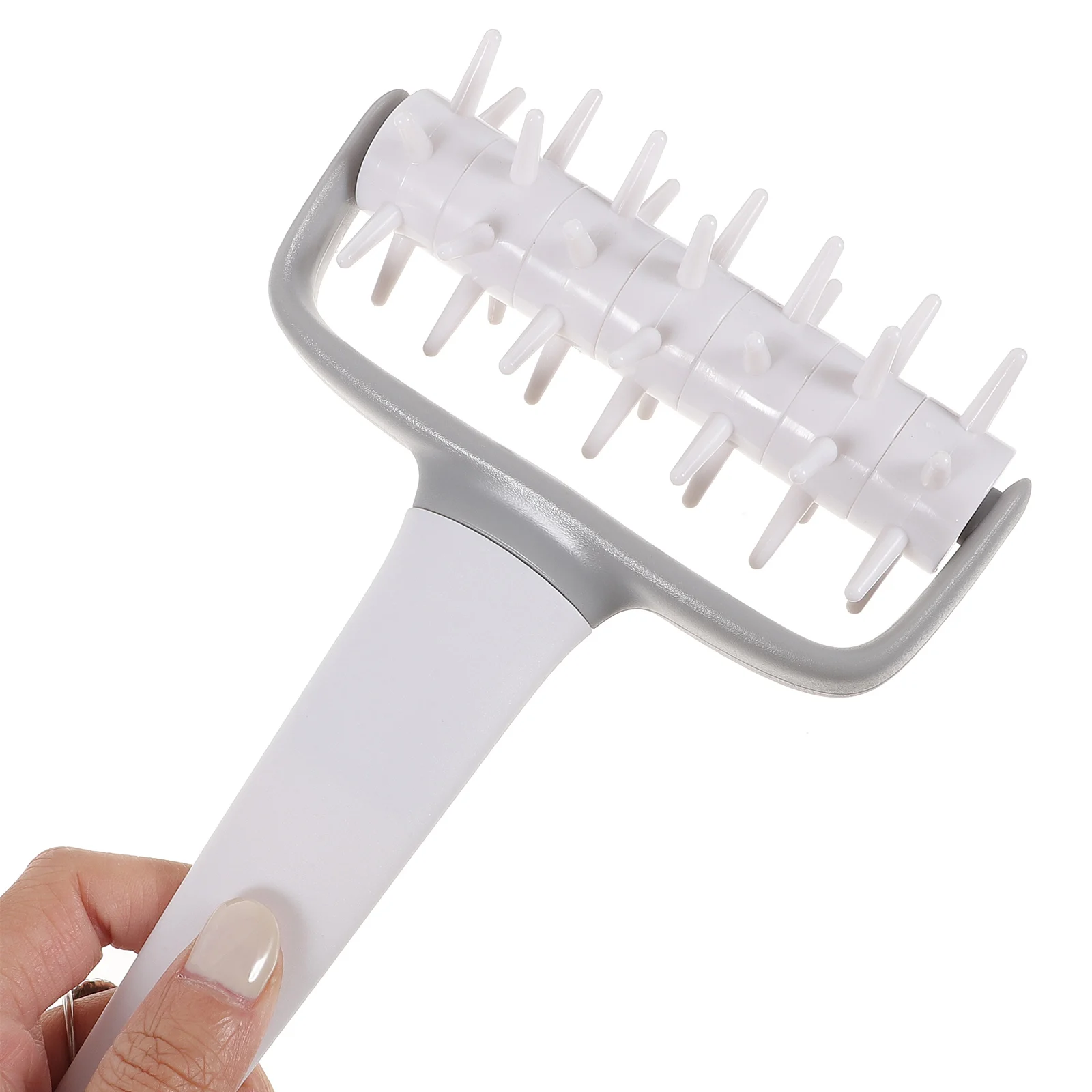 

2Pcs Pizza Dough Docker Baking Tool with Roller Pin for Crust Perforation Uniform Air Holes Non-Deform Food-Grade Material