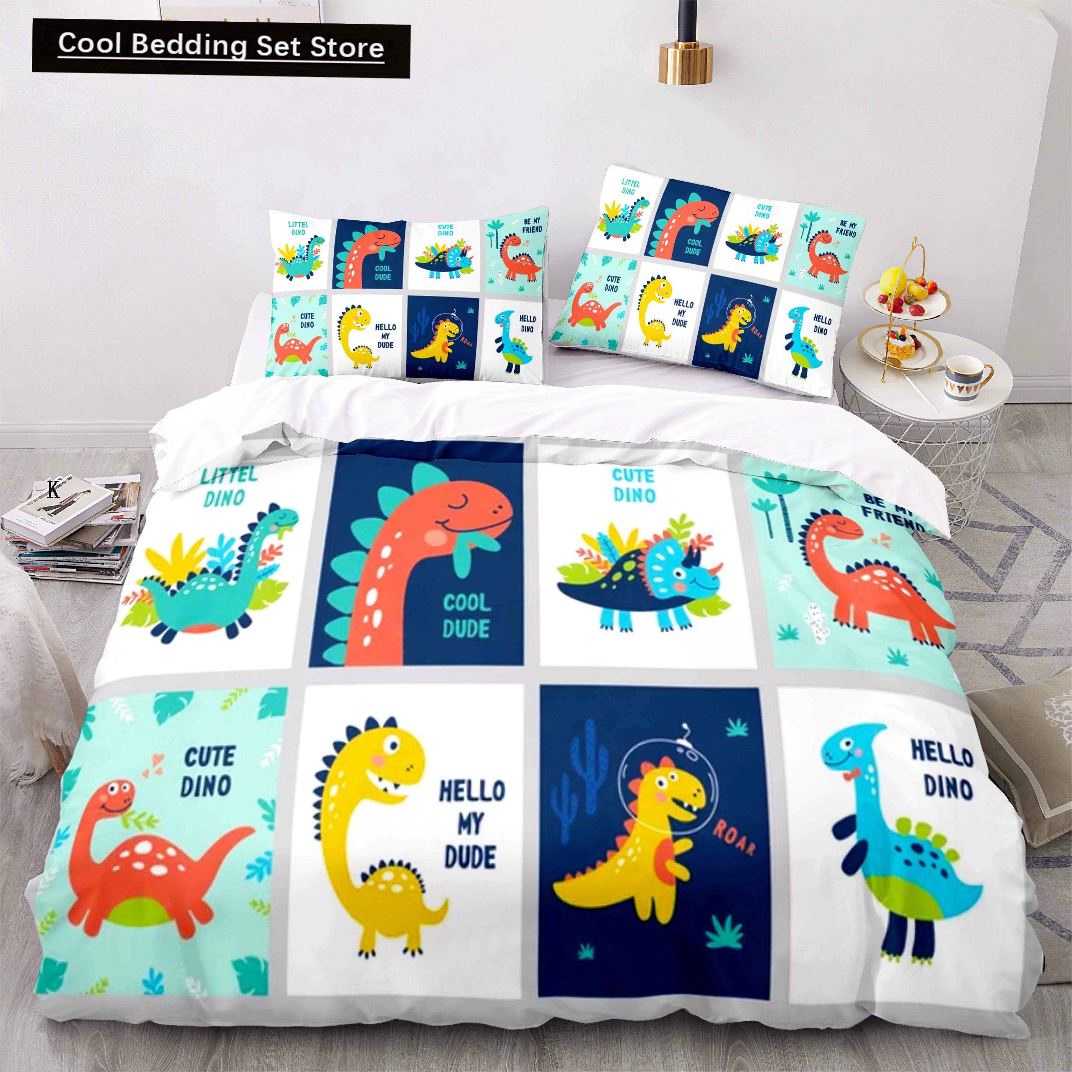 

Cartoon Dog Animals Duvet Cover King Queen Size Lovely Pet Puppy Bedding Set for Kids Boys Girls Wildlife Polyester Quilt Cover