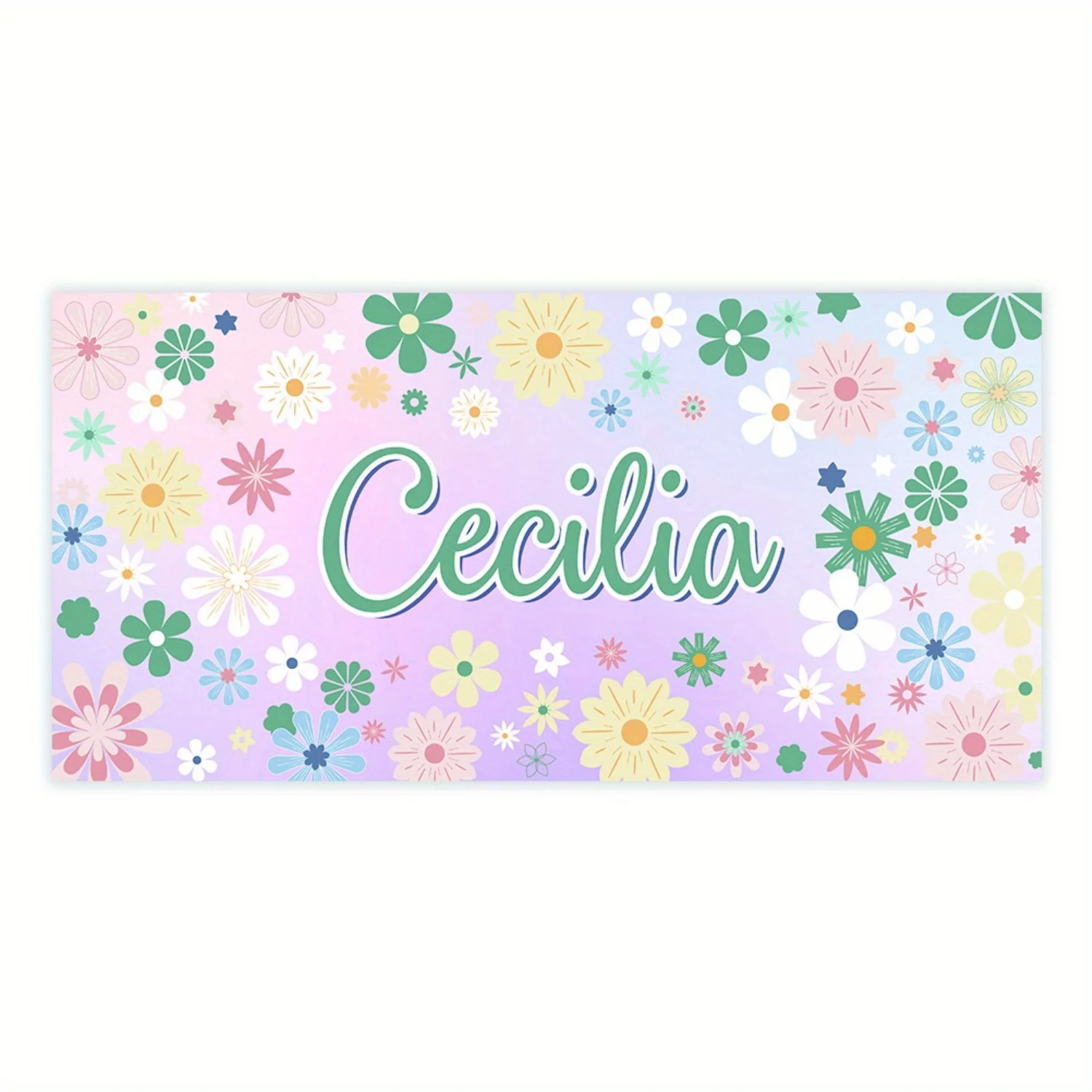 Custom Beach Towel with Name - Quick Drying Adult Modern Character Theme Towel Fluffy Weaving