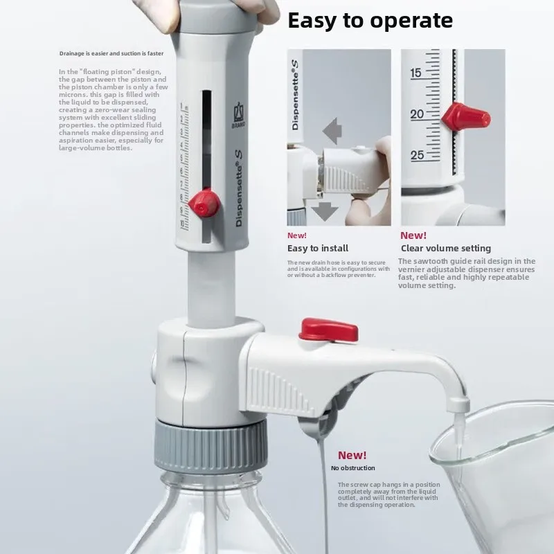 Bottle Separator DispensetteS Vernier Adjustable with SafetyPrime Safety Return Valve